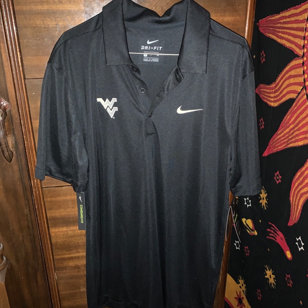 Nike dri fit polo wvu